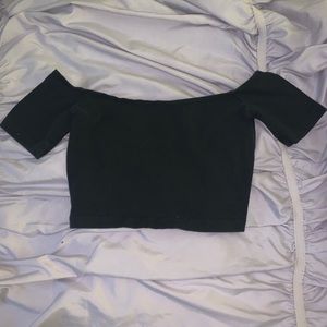 American Apparel Medium off the should crop top!